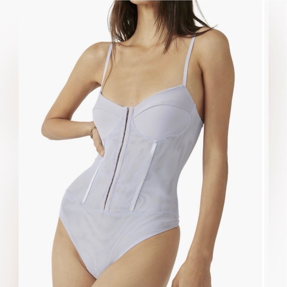 Free People Intimately Night Rhythm Corset Bodysuit Lilac Size XS